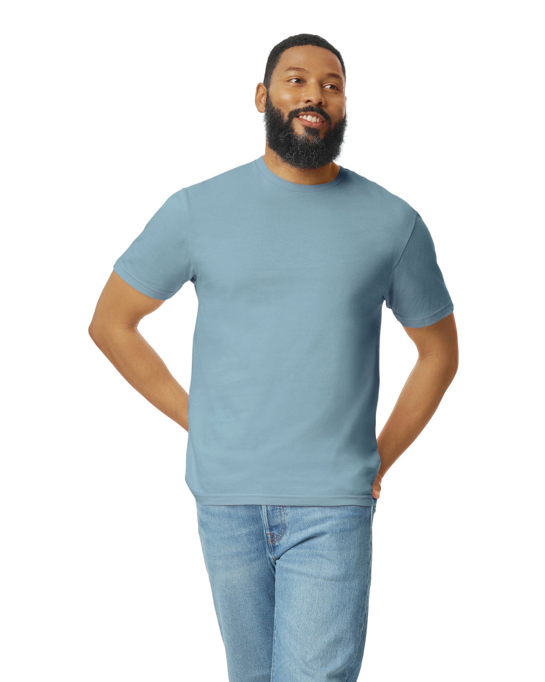Gildan 64000 adult Softstyle T-shirt - Stone Blue