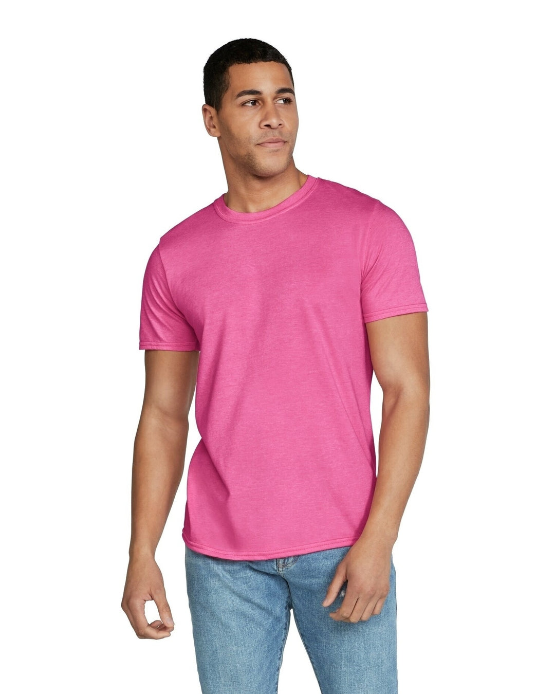 Gildan 64000 adult Softstyle T-shirt - Heather Heliconia