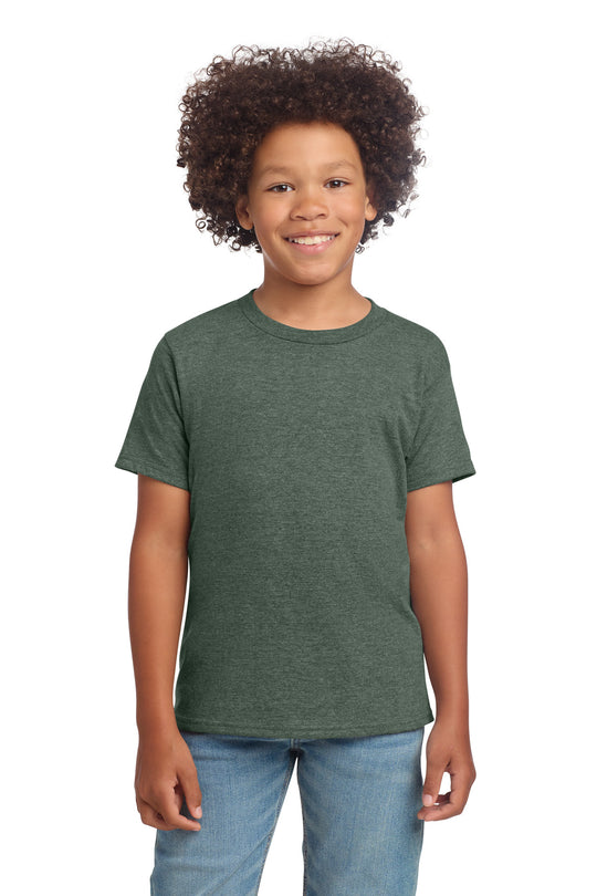 Gildan 64000B youth T-shirt - Heather Military Green
