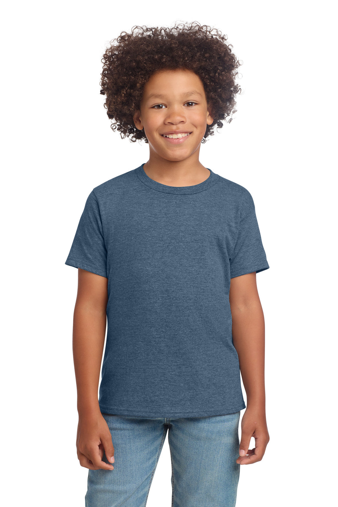 Gildan 64000B youth T-shirt - Heather Indigo