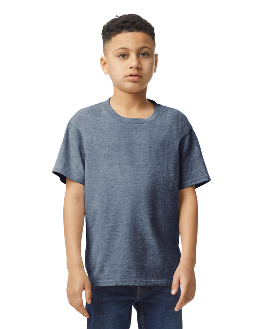 Gildan 64000B youth T-shirt - Heather Navy