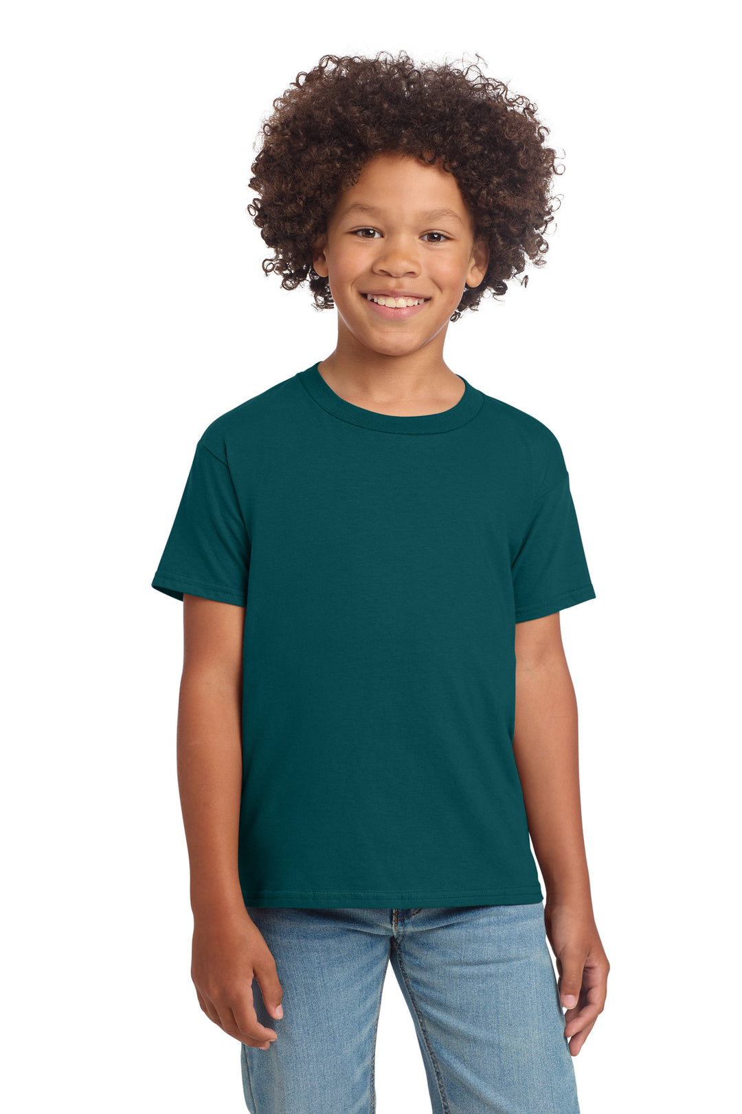 Gildan 64000B youth T-shirt - Fan Marine Green
