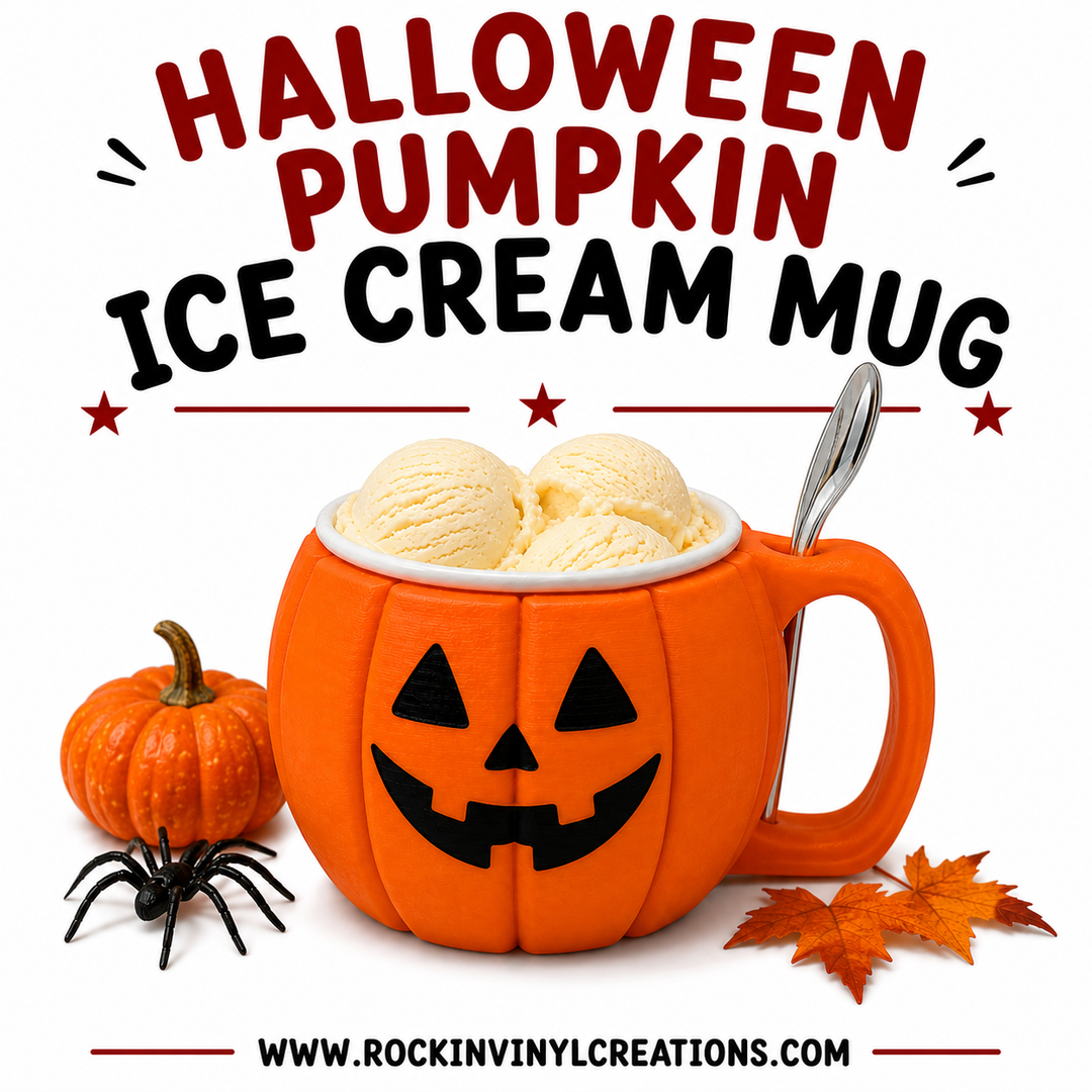 Halloween Pumpkin Pint Ice Cream Holder | Rockin&