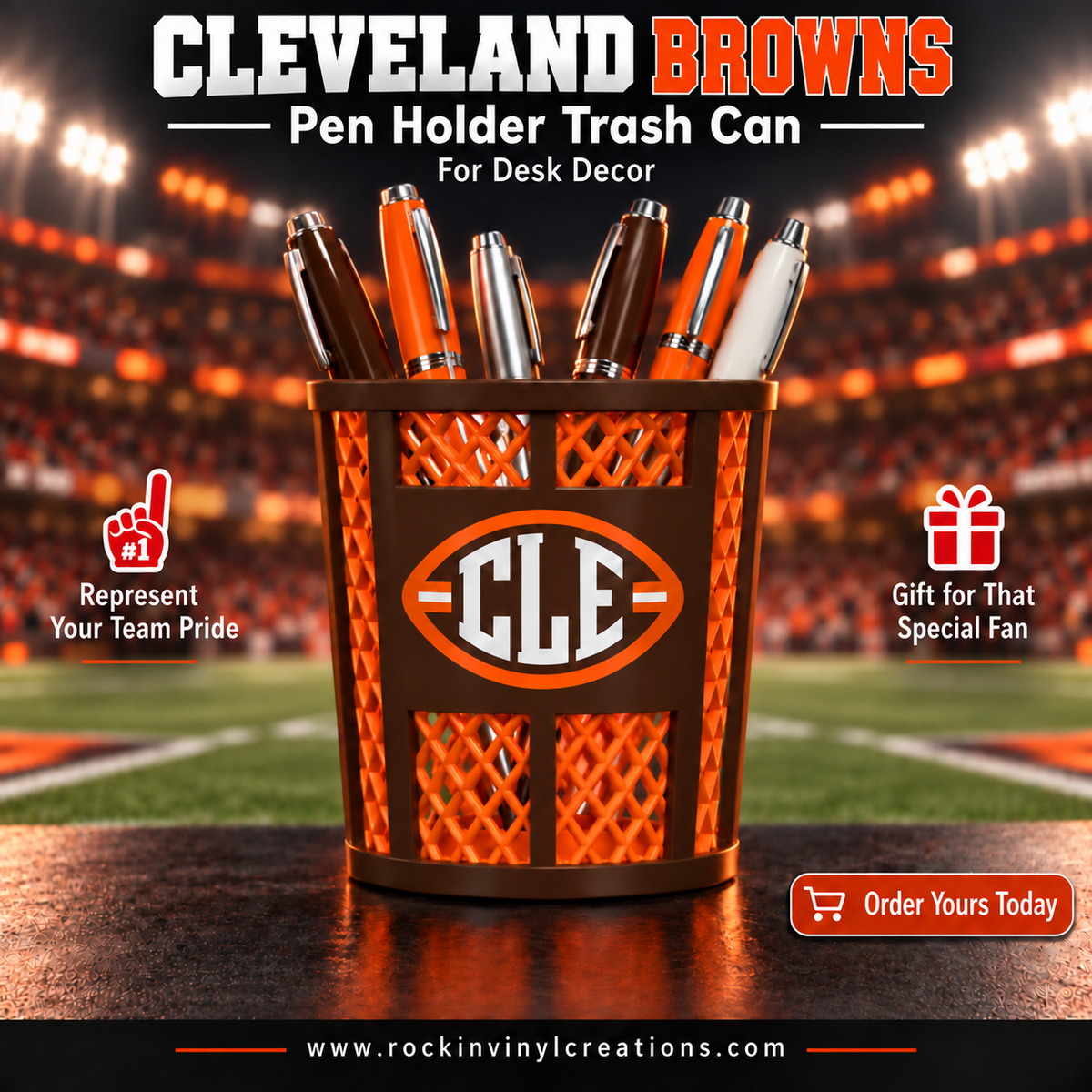 Cleveland Browns pen holder