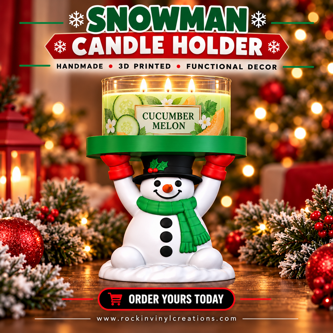 Snowman Candle Holder