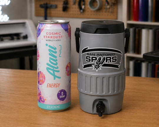 Spurs Can Holder - Rockin’ Vinyl Creations