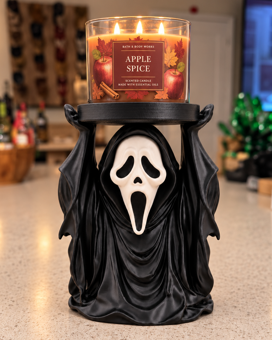 Ghost Face Candle Holder