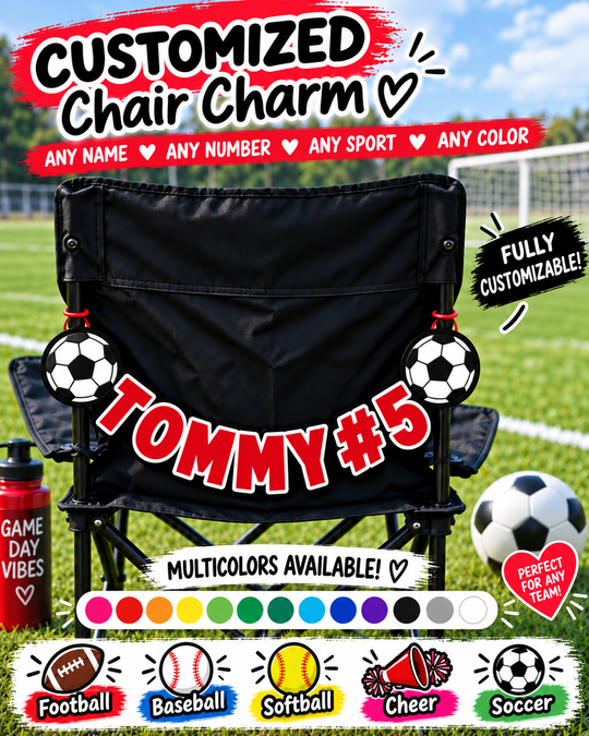 Customized Sports Chair Charm
