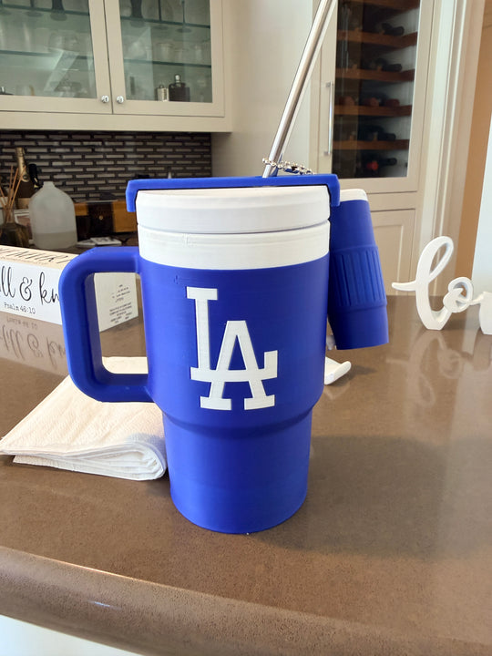 12oz Dodgers Tumbler Can Holder - Rockin’ Vinyl Creations
