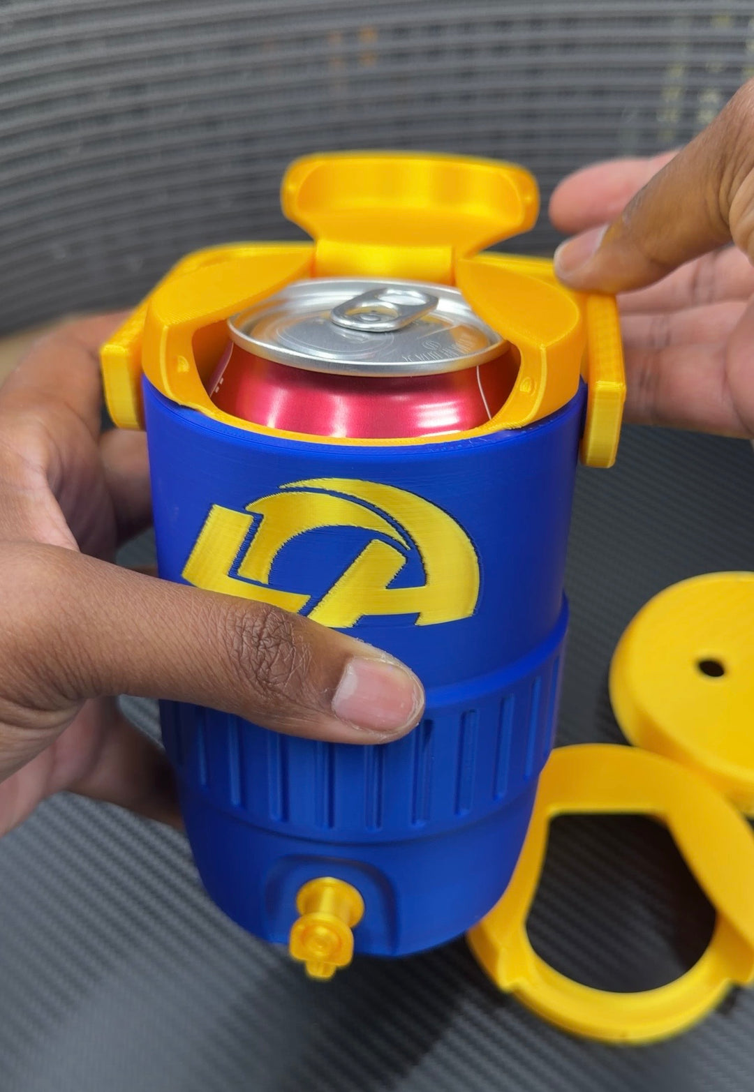 12oz Rams Can Holder - Rockin’ Vinyl Creations