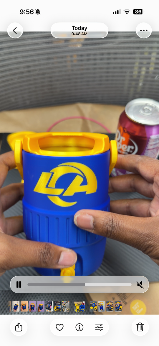 12oz Rams Can Holder - Rockin’ Vinyl Creations