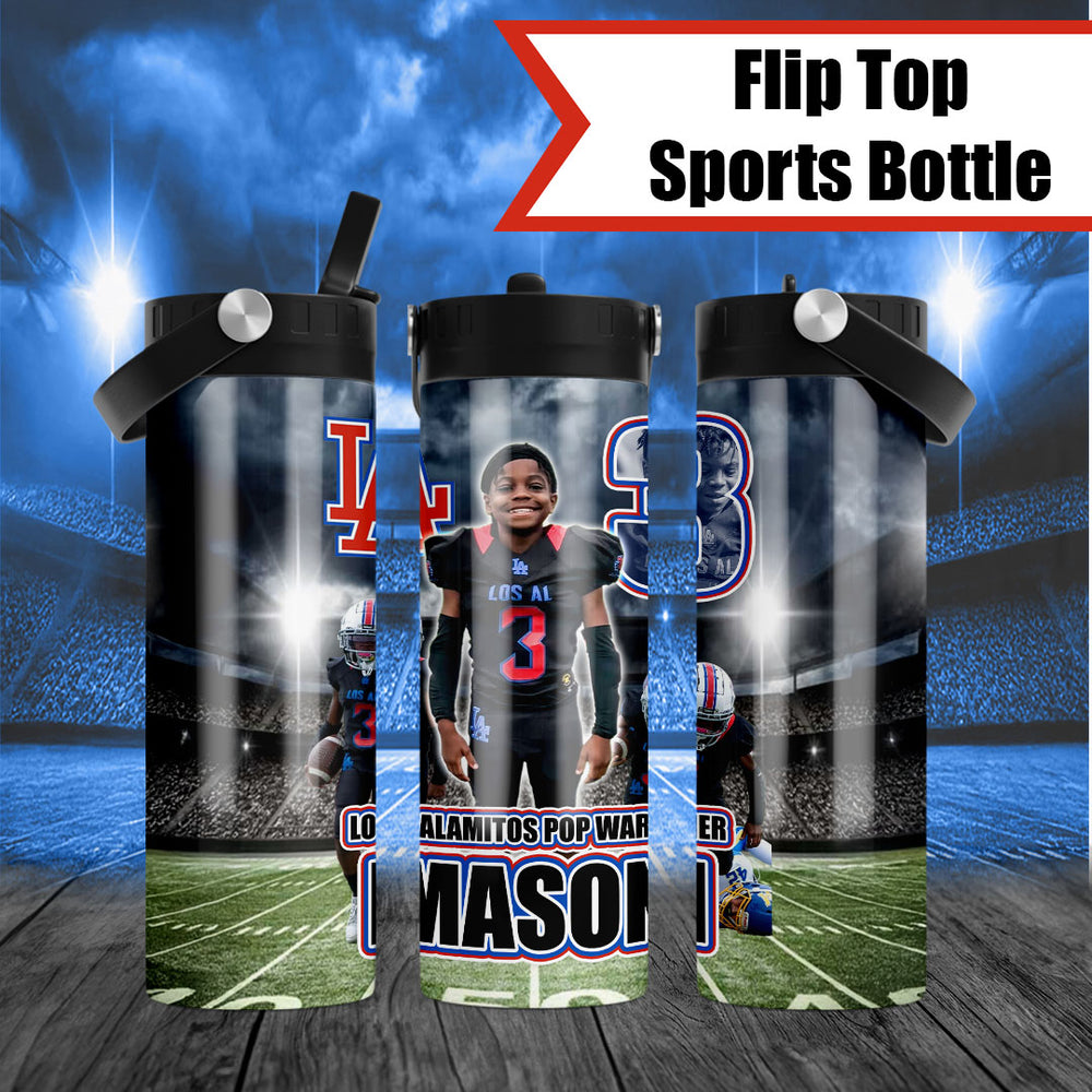 Football # Tumbler | Rockin' Vinyl Creations