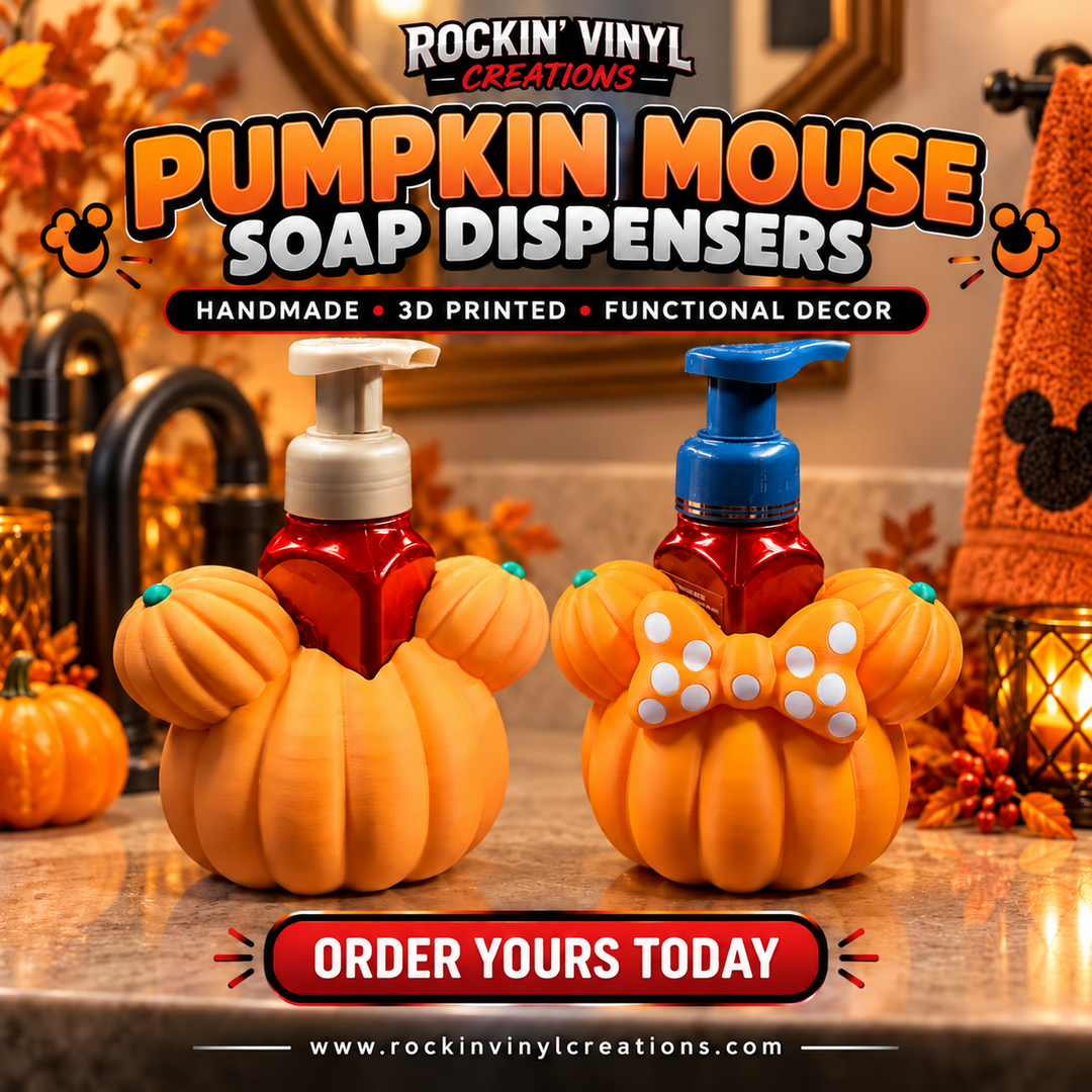 Pumpkin Mouse Soap Dispenser Holders