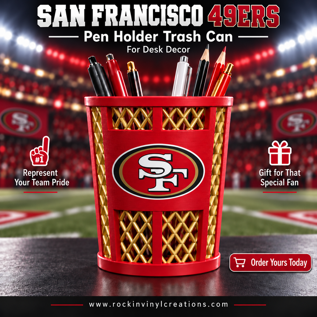 San Francisco 49ers pen holder stadium display