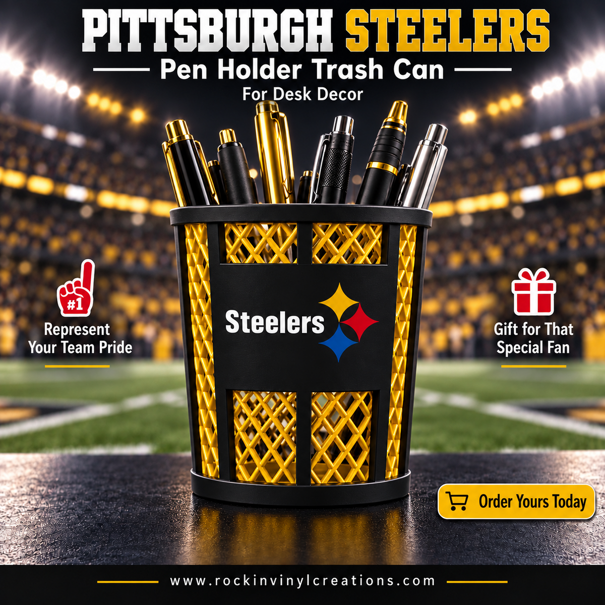 Pittsburgh Steelers pen holder