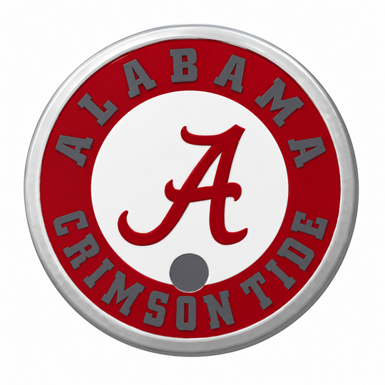 Alabama can holder lid: Straw - Alabama Crimson Tide