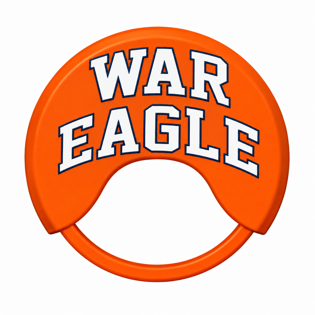 Auburn can holder lid: Sip Can - War Eagle Block