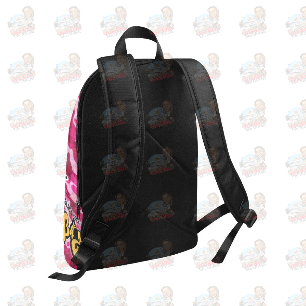 B&e Pink Camo Fabric Backpack For Adult (Model 1659) | Rockin Vinyl Creations Casual (1659)