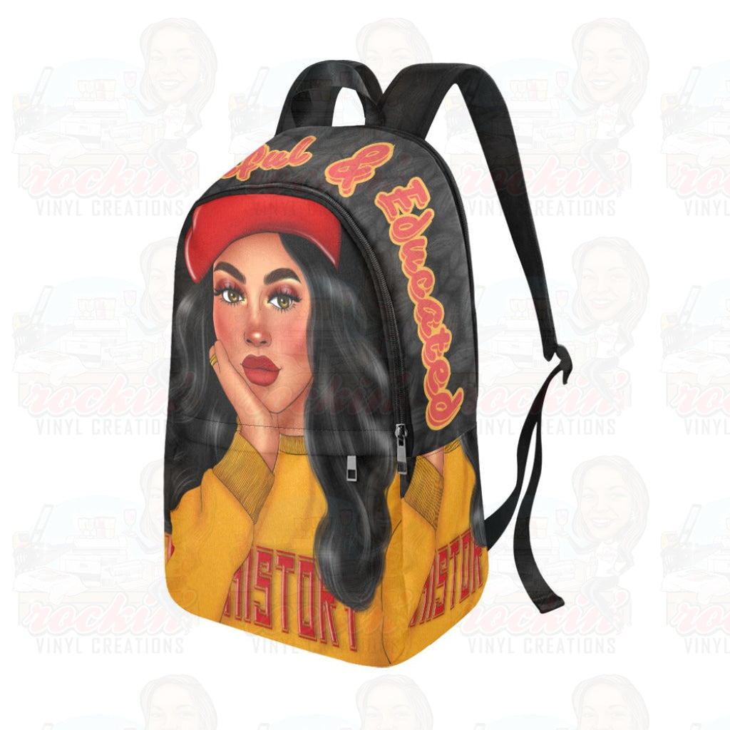 B&amp;E Red Personalized Fabric Backpack