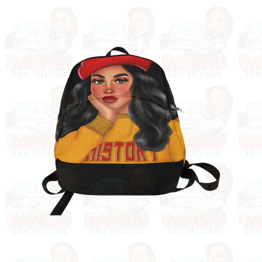 B&amp;E Red Personalized Fabric Backpack
