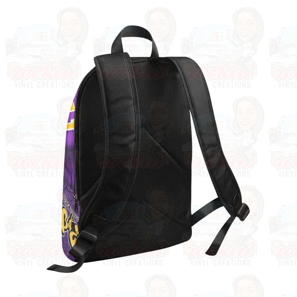 BAE Golden Personalized Fabric Backpack