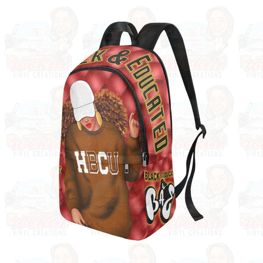 Bae Red Fabric Backpack For Adult (Model 1659) | Rockin Vinyl Creations Casual (1659) - Bags