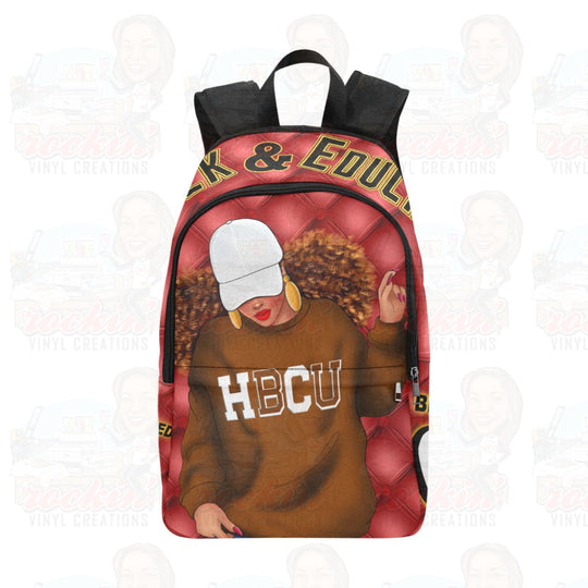 BAE Red Personalized Fabric Backpack