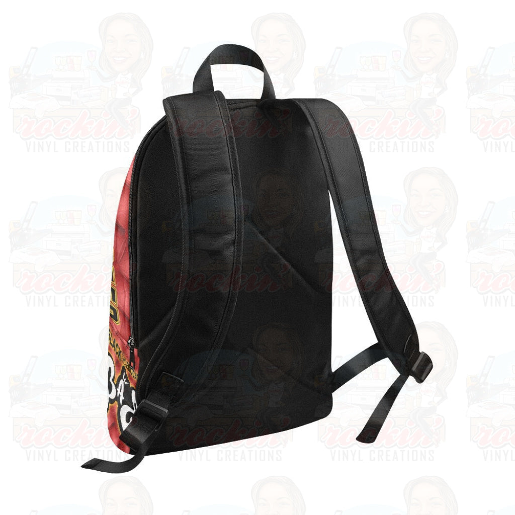 Bae Red Fabric Backpack For Adult (Model 1659) | Rockin Vinyl Creations Casual (1659) - Bags