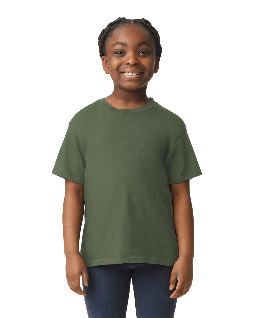 Gildan 64000B youth T-shirt - Military Green