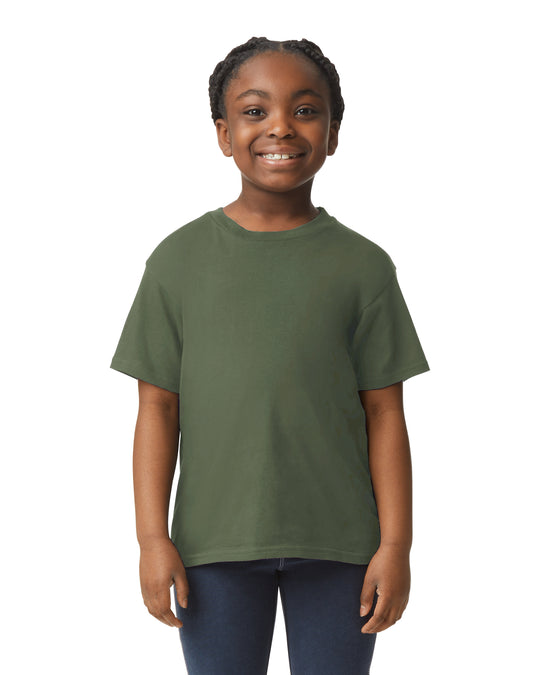 Gildan 64000B youth T-shirt - Military Green