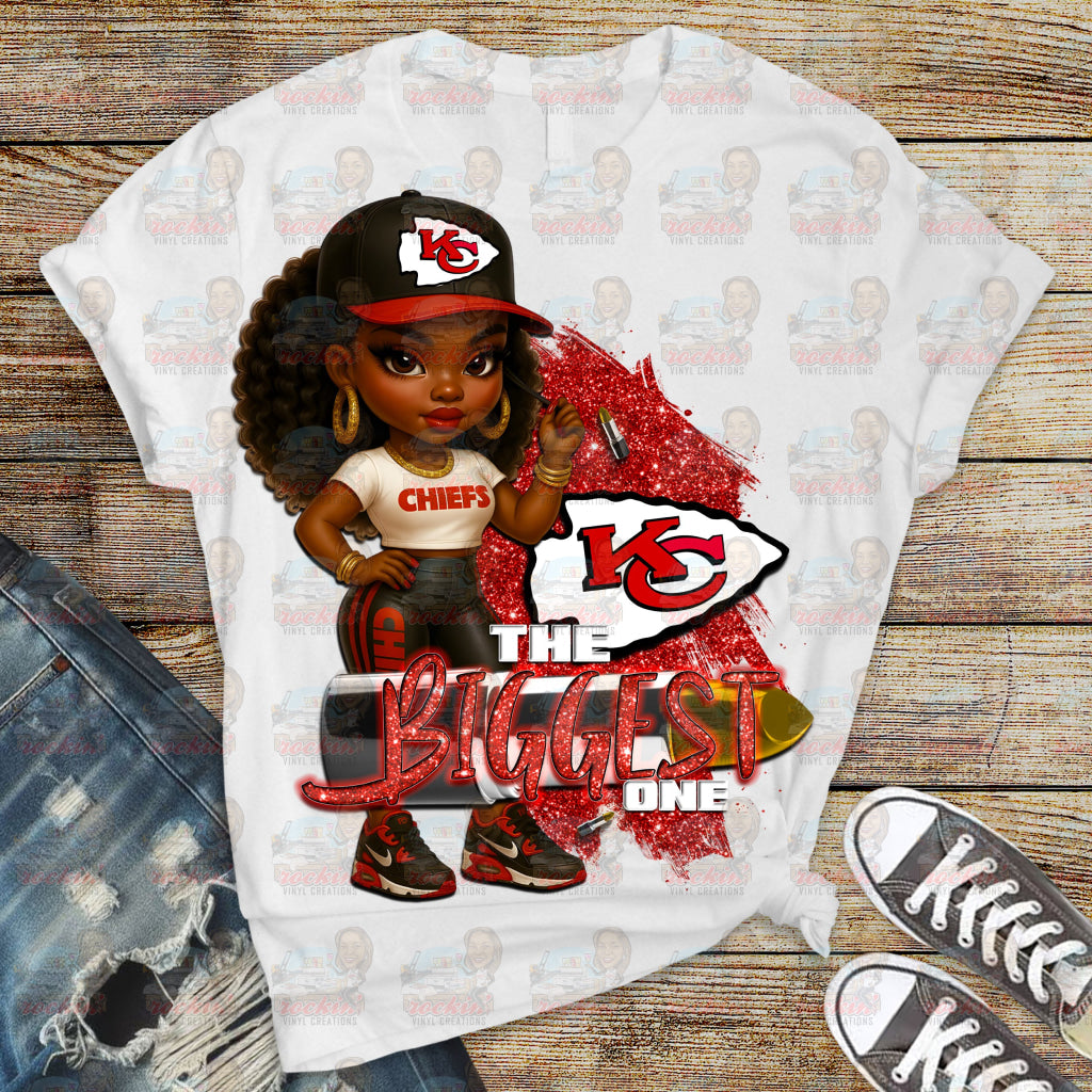 Biggest Female Fan Team Shirt | Rockin’ Vinyl Ceations