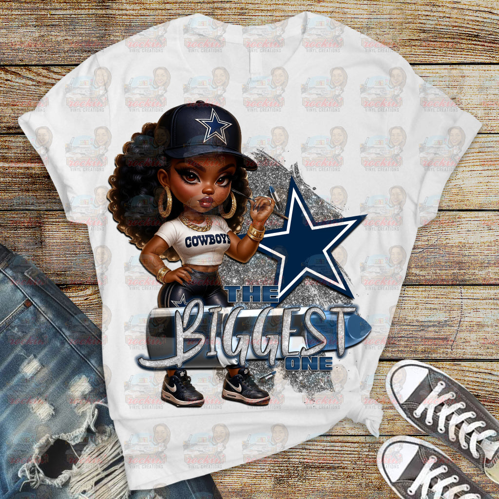 Biggest Female Fan Team Shirt | Rockin’ Vinyl Ceations