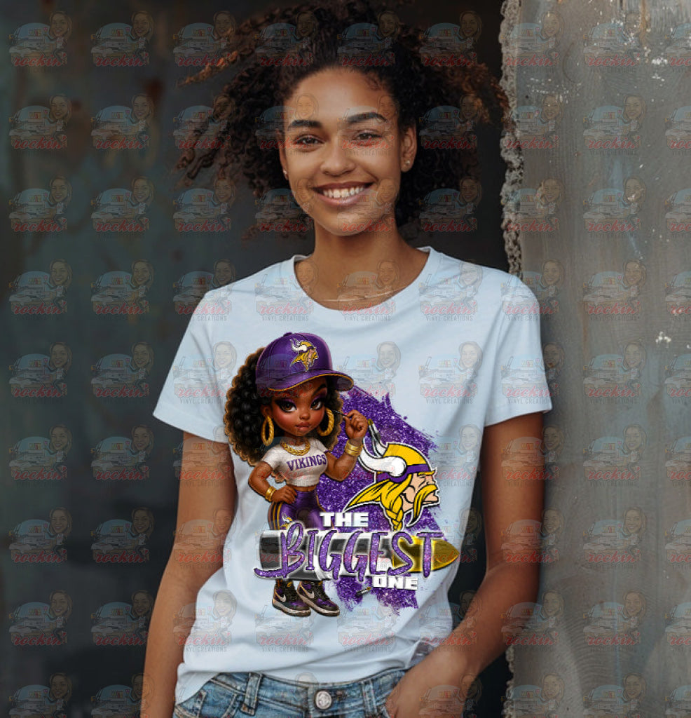 Biggest Female Fan Team Shirt | Rockin’ Vinyl Ceations