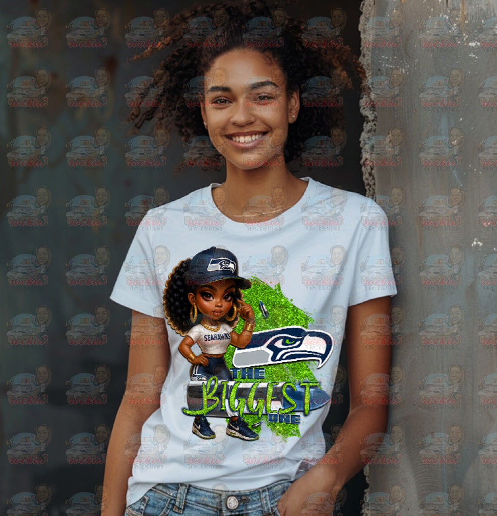 Biggest Female Fan Team Shirt | Rockin’ Vinyl Ceations
