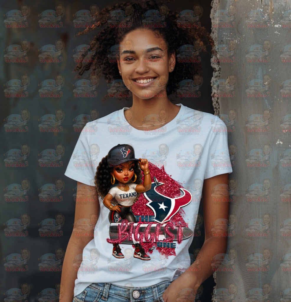 Biggest Female Fan Team Shirt | Rockin’ Vinyl Ceations