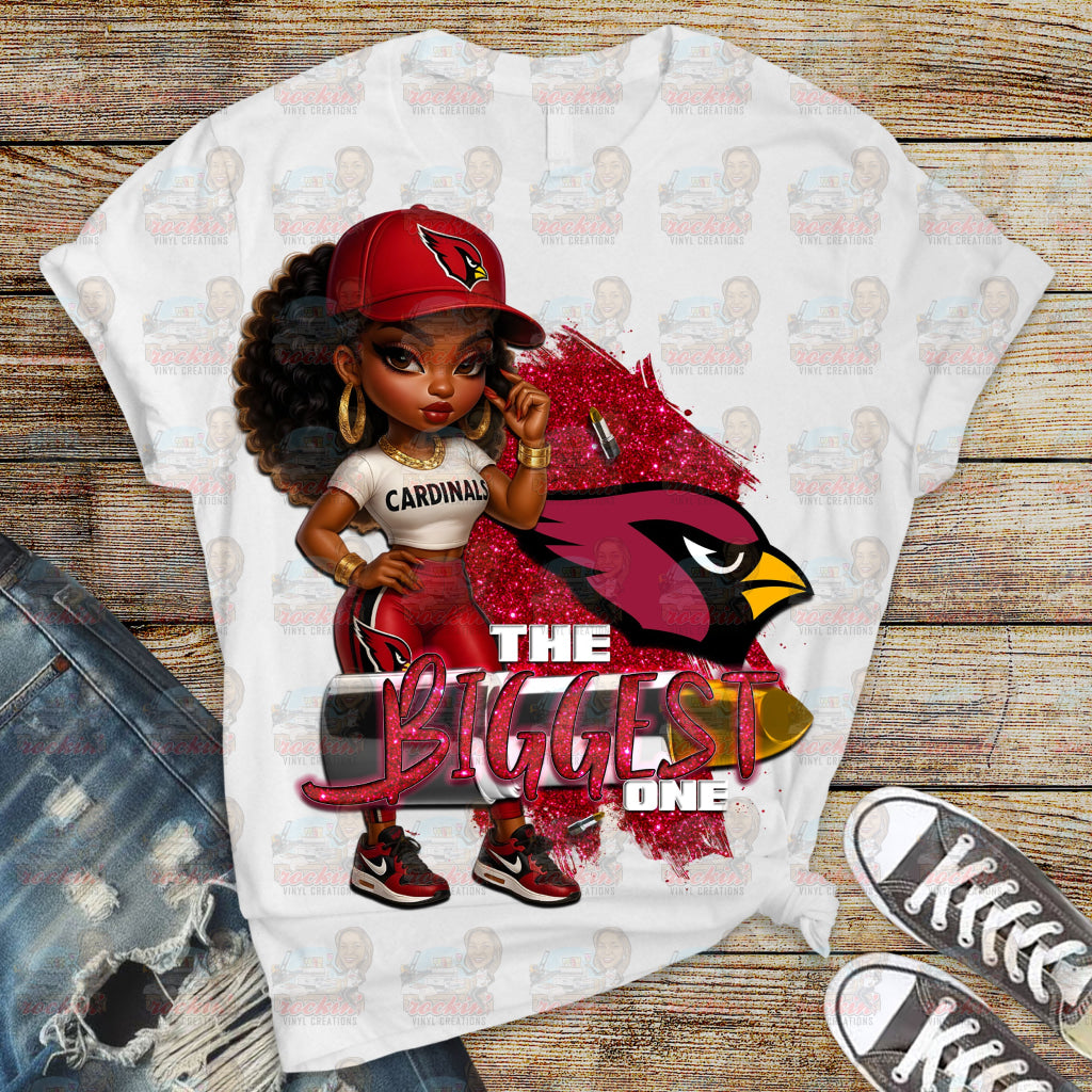Biggest Female Fan Team Shirt | Rockin’ Vinyl Ceations