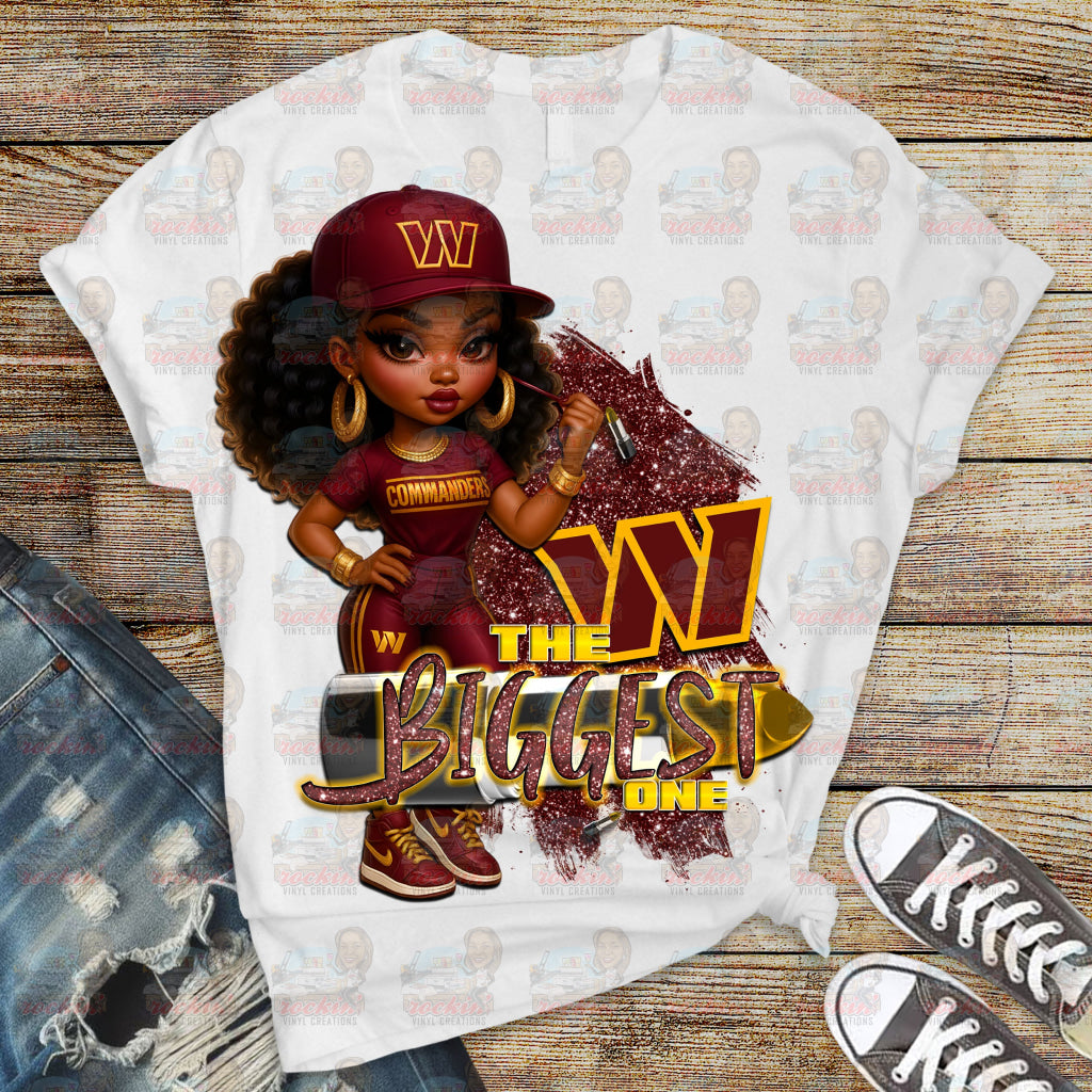 Biggest Female Fan Team Shirt | Rockin’ Vinyl Ceations
