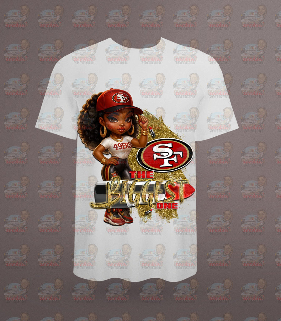 Biggest Female Fan Team Shirt | Rockin’ Vinyl Ceations