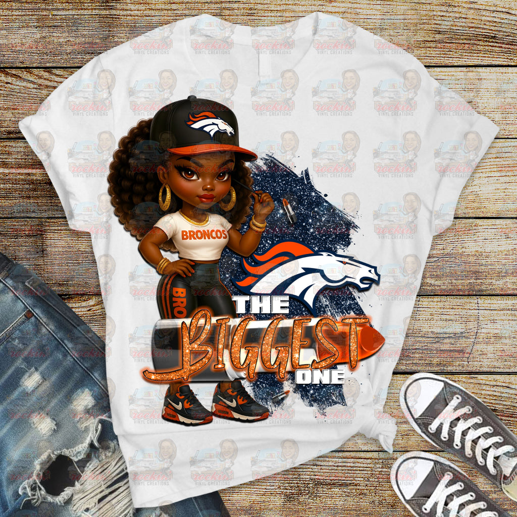 Biggest Female Fan Team Shirt | Rockin’ Vinyl Ceations