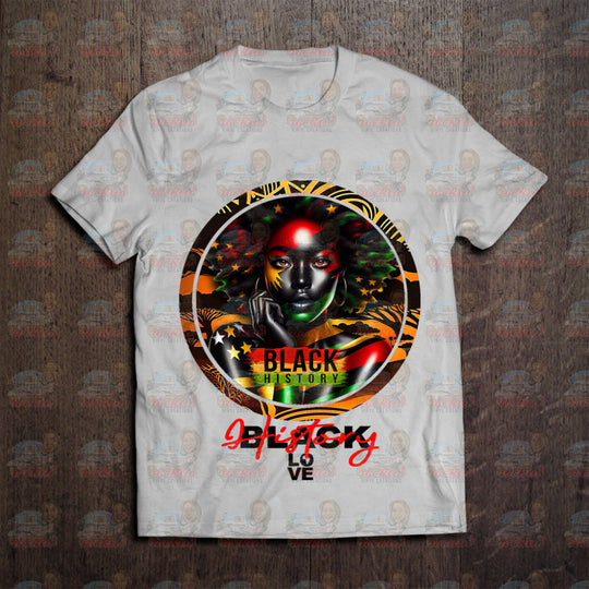 Black History Circle Shirt | Rockin’ Vinyl Creations White / Bh10 T-Shirt