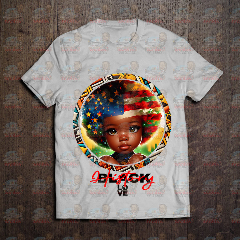 Black History Circle Shirt | Rockin’ Vinyl Creations White / Bh13 T-Shirt