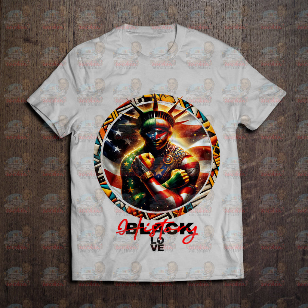 Black History Circle Shirt | Rockin’ Vinyl Creations White / Bh14 T-Shirt