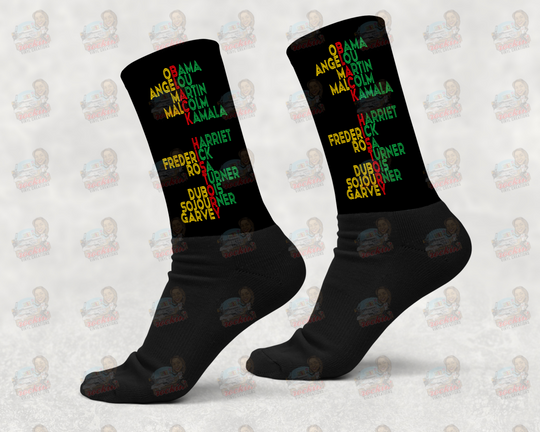 Black History Socks Small / Obama Black Foot