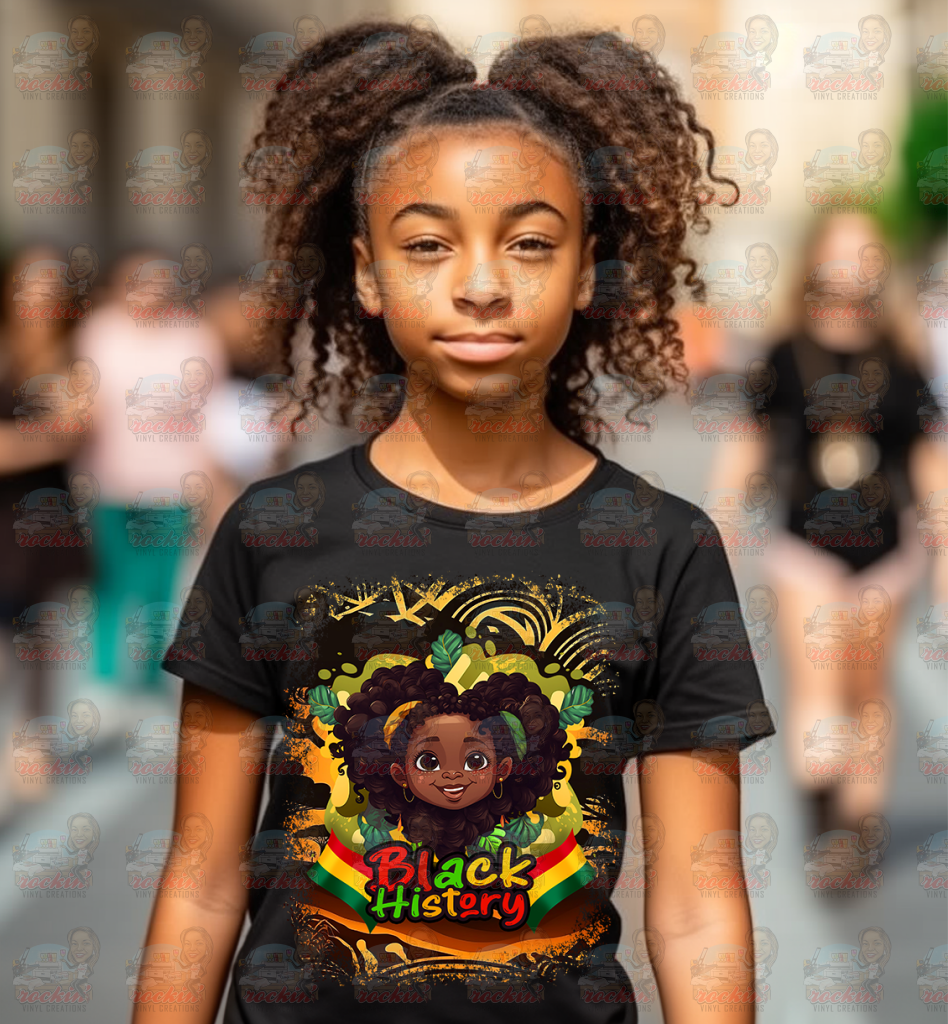 Black History Youth Shirt | Rockin’ Vinyl Creations / Bh1 T-Shirt