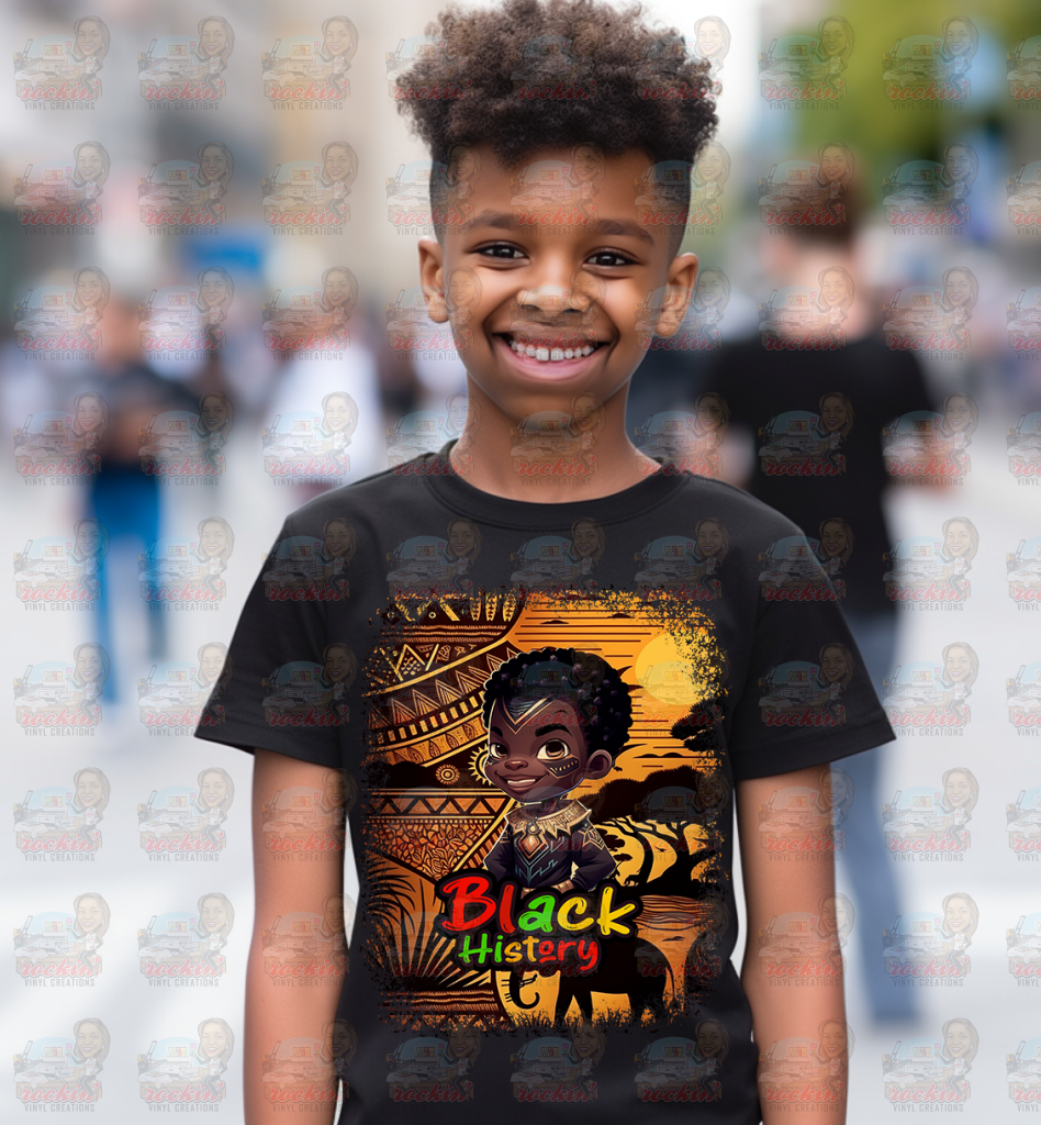 Black History Youth Shirt | Rockin’ Vinyl Creations / Bh7 T-Shirt