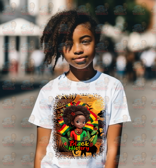 Black History Youth Shirt | Rockin’ Vinyl Creations White / Bh3 T-Shirt