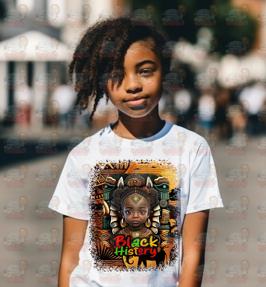 Black History Youth Shirt | Rockin’ Vinyl Creations White / Bh5 T-Shirt