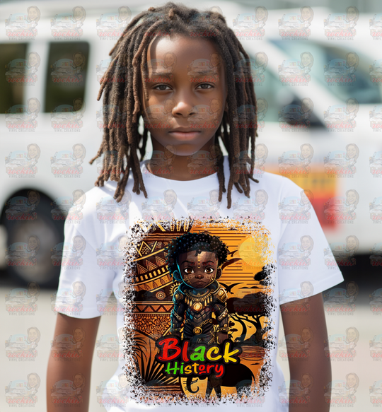 Black History Youth Shirt | Rockin’ Vinyl Creations White / Bh6 T-Shirt