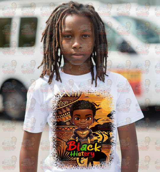 Black History Youth Shirt | Rockin’ Vinyl Creations White / Bh8 T-Shirt