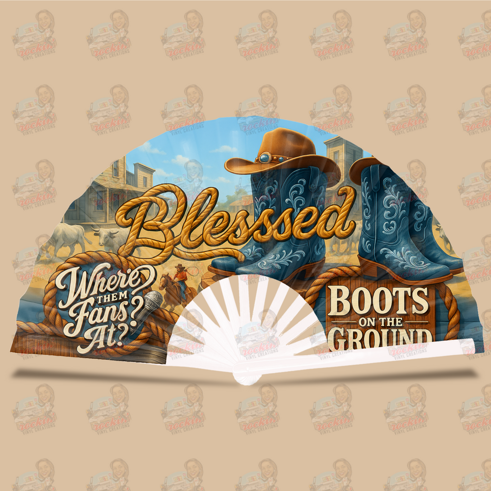 Blessed Clack Fan | Rockin’ Vinyl Creations